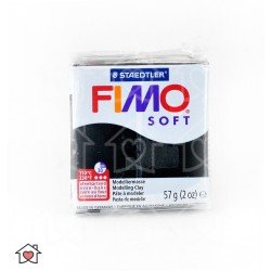 Fimo Soft , 57g. juoda.