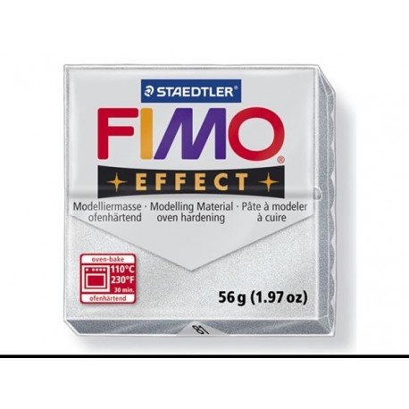 Fimo Efect, 57 g. Pilka, sidabras 81