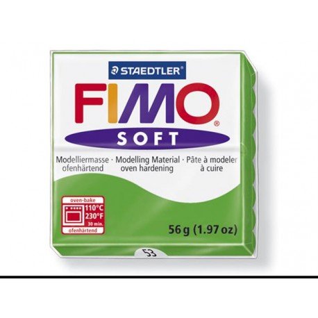 Fimo Soft, 57 g. Šviesiai žalia 53