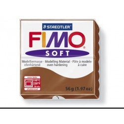 Fimo Soft, 57 g. Tamsiai ruda 75